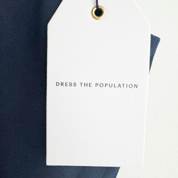 Dress the Population Iris Gown Navy Blue M - Picture 5 of 5